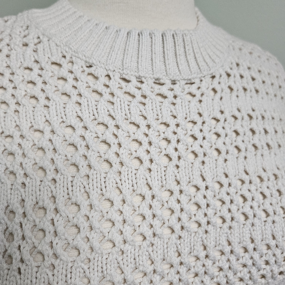 Universal Thread Pullover Crewcut White Sweater C… - image 3